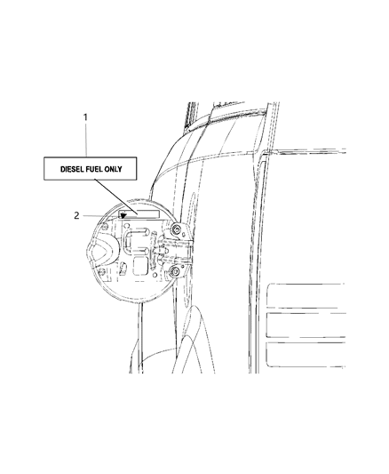 2016 Ram 3500 Pickup Fuel Decal Diagram