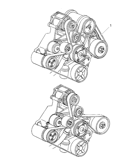 2006 Dodge Ram 1500 Drive Belts Diagram 3 - Thumbnail
