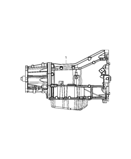 2005 Jeep Liberty Transmission Assembly of Automatic Transmission Diagram 1 - Thumbnail