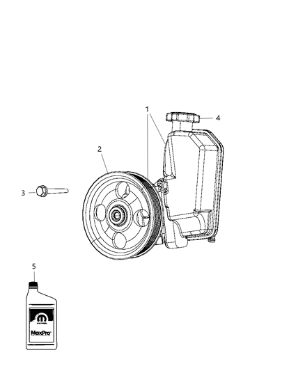 2011 Jeep Liberty Power Steering Pump Diagram 2 - Thumbnail