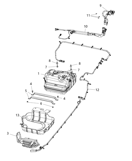 2021 Jeep Wrangler Diesel Exhaust Fluid System Diagram 1 - Thumbnail