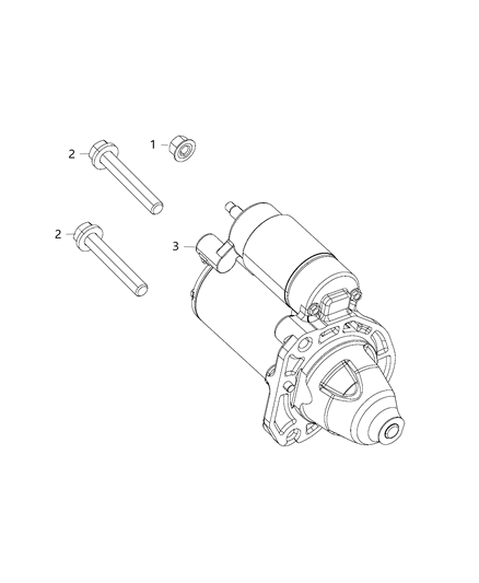2017 Dodge Challenger Starter & Related Parts Diagram 1 - Thumbnail