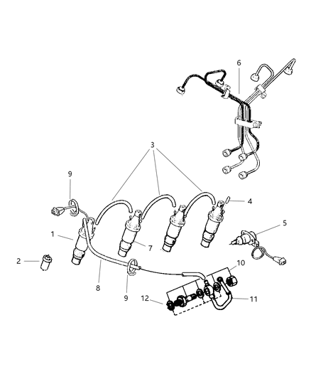 1999 Jeep Cherokee Fuel Injection System Diagram 1 - Thumbnail