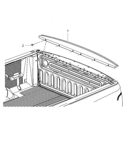 2015 Ram 3500 Pickup Spoilers Diagram