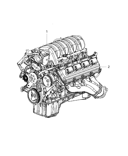 2020 Ram 3500 Cab Chassis Engine Assembly And Service Long Block Engine Diagram 1 - Thumbnail