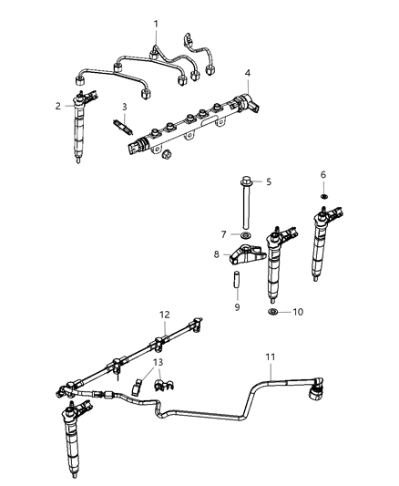 2010 Jeep Wrangler Fuel Rail Diagram 1 - Thumbnail