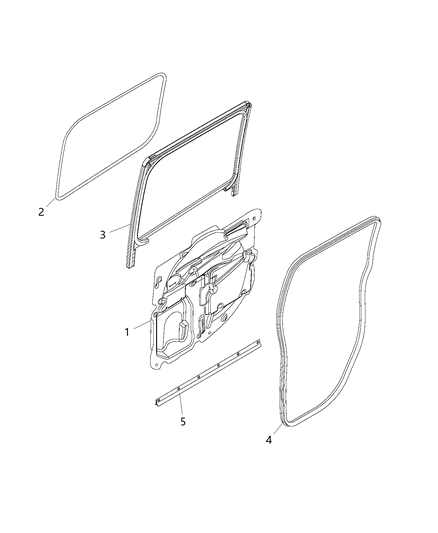 2015 Ram ProMaster City Seal Lower Diagram for 68395399AA