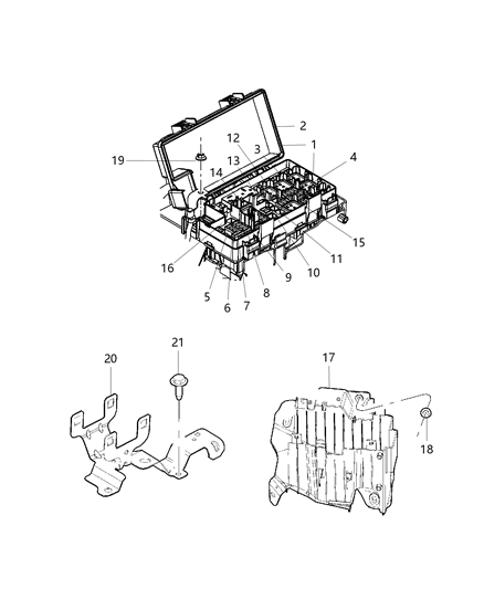 2012 Dodge Durango Power Distribution Center Diagram 2 - Thumbnail
