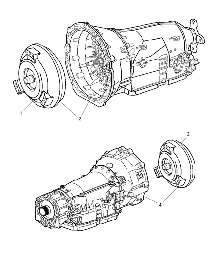 2006 Jeep Commander Transmission Assembly Diagram 1 - Thumbnail