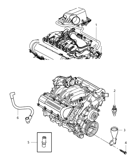 2007 Jeep Grand Cherokee Crankcase Ventilation Diagram 3 - Thumbnail