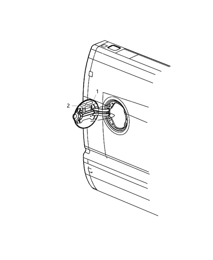 2019 Ram 2500 Fuel Filler Door Diagram
