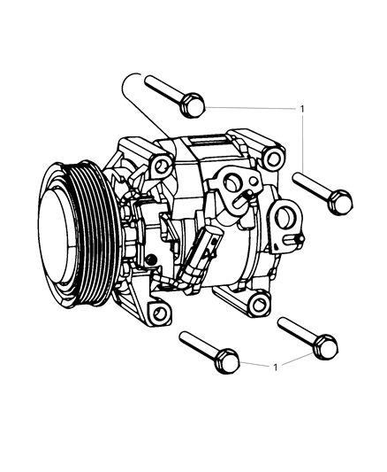 2014 Dodge Journey Compressor Mounting Diagram 3 - Thumbnail