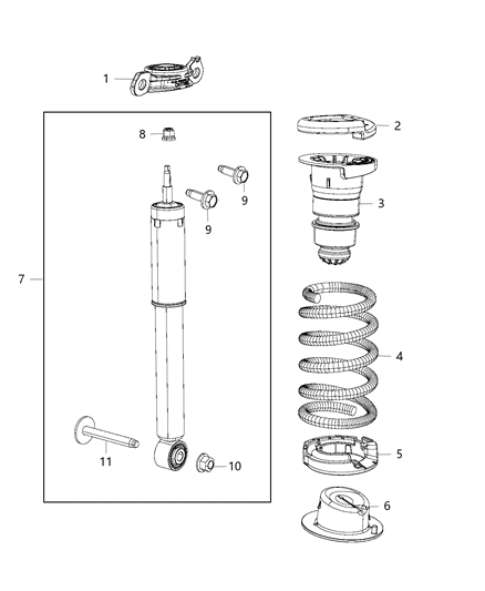 2017 Chrysler Pacifica Upper Insulator, Rear Diagram for 68231983AB