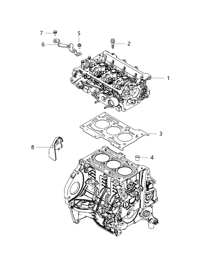 2019 Jeep Renegade Cylinder Head & Cover Diagram 1 - Thumbnail