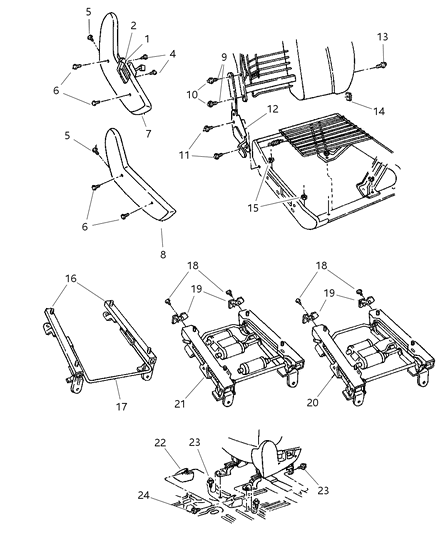 1998 Jeep Grand Cherokee Screw And Washer Hexagon Head M8X1.25X40 Diagram for 6501093