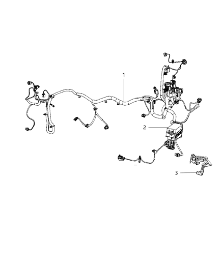 2007 Jeep Compass Wiring Engine Compartment Diagram for 5084230AB