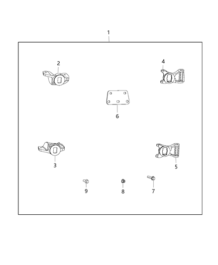 2018 Ram 2500 Receiver Kit - Trailer Tow Diagram 1 - Thumbnail