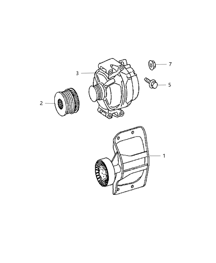 2009 Dodge Sprinter 2500 Alternator Diagram for R8022877AB