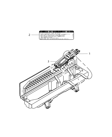 2008 Jeep Commander Jack Diagram for 52124168AA