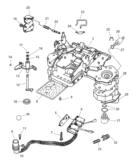 2003 Jeep Grand Cherokee Transducer Pressure Sensor Temperature Thermistor Diagram for 56028196AC