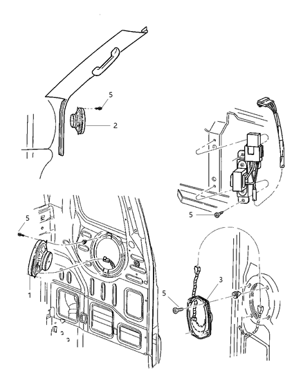 1999 Dodge Ram 3500 Regular Cab Speaker Diagram