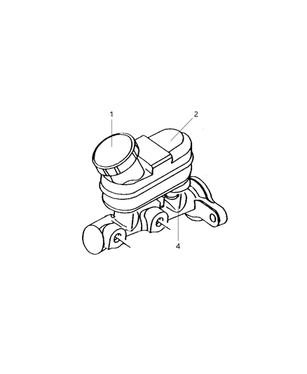 2001 Chrysler Prowler Master Cylinder Diagram for 4882872