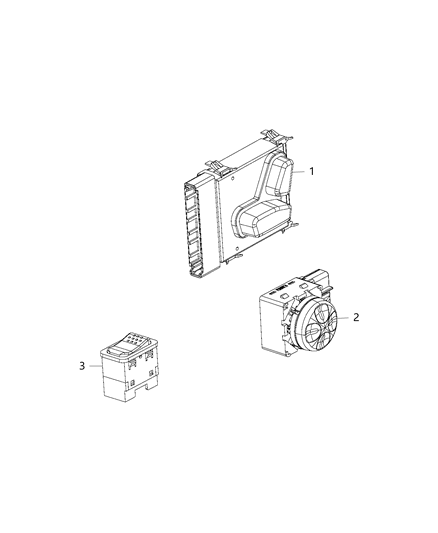 2020 Jeep Renegade Seat Switch, Front Diagram for 68122564AA