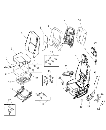 2007 Dodge Sprinter 2500 Seat Cushion Heater Diagram for 68010846AA