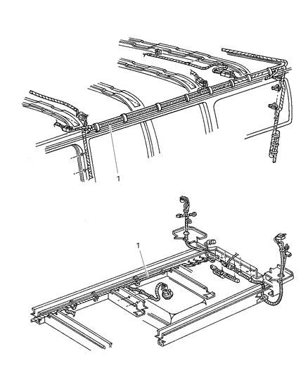 1997 Dodge Ram Van Wiring Underhood Lamp Diagram for 56021666AB