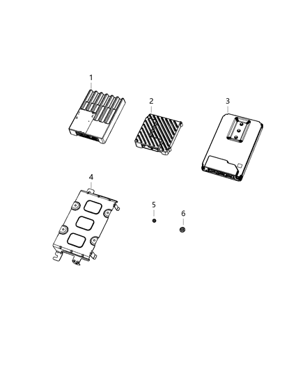 2021 Ram 1500 Speakers, Amplifier And Sub Woofer Diagram 4 - Thumbnail