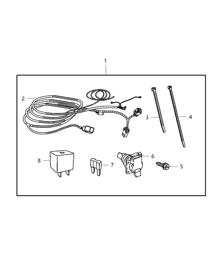 2007 Jeep Commander Trailer Tow Harness Diagram 2 - Thumbnail