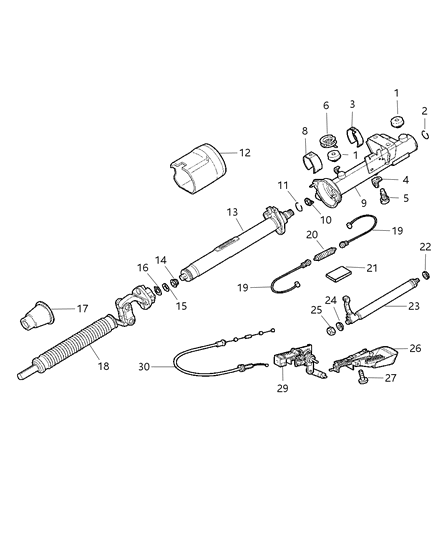 2004 Chrysler Crossfire Jacket Diagram for 5099398AA