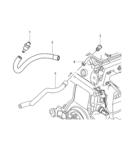 2007 Chrysler PT Cruiser Crankcase Ventilation System Diagram 4 - Thumbnail