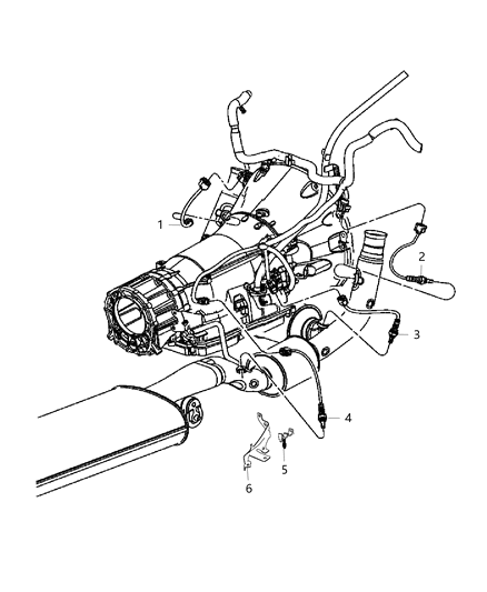 2017 Jeep Grand Cherokee Bracket Oxygen Sensor Diagram for 68274122AA