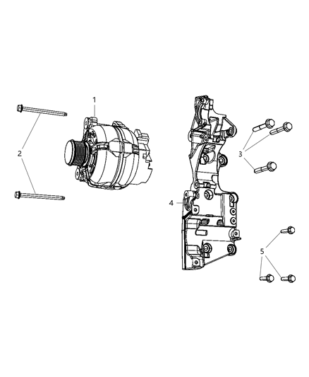 2008 Dodge Caliber Generator/Alternator & Related Parts Diagram 2 - Thumbnail