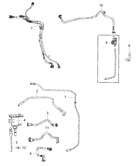 2020 Chrysler 300 Purge Valve Diagram for 68422661AA