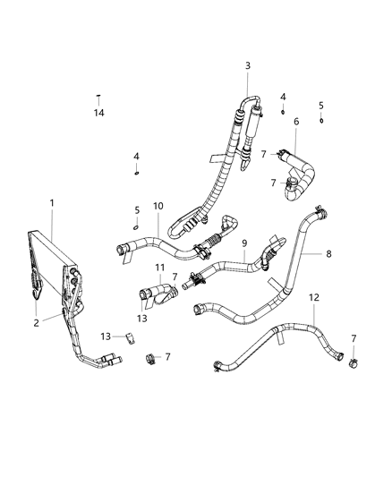 2020 Ram 2500 Power Steering Hose Diagram 1 - Thumbnail