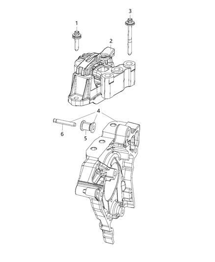 2018 Jeep Renegade Engine Mounting Diagram 6 - Thumbnail