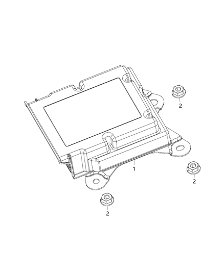 2018 Chrysler Pacifica Air Bag Module Diagram for 68405939AA