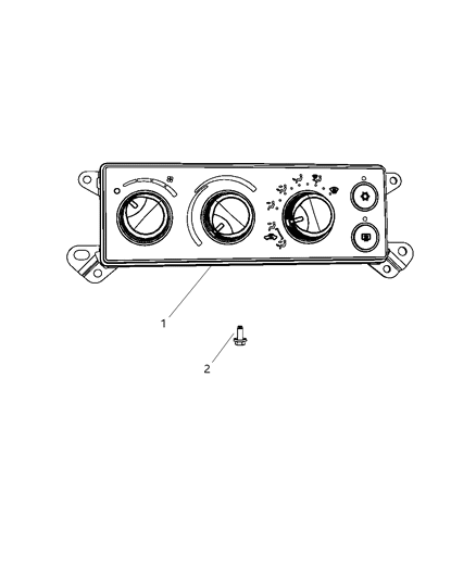 2011 Ram 2500 Control A/C And Heater Diagram for 55111292AC