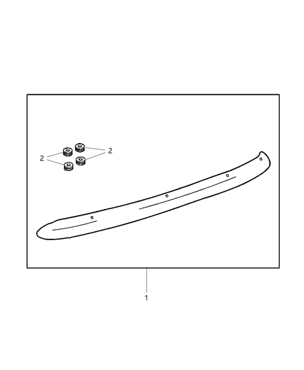 2003 Dodge Grand Caravan Shield Kit Air - Front Diagram for 82205903
