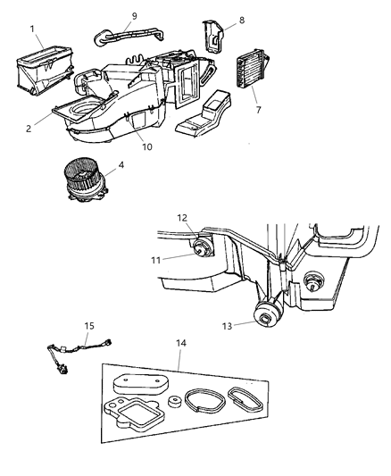 2001 Dodge Neon Heater Unit Diagram 2 - Thumbnail