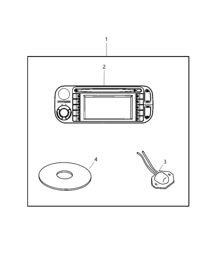2005 Chrysler PT Cruiser Navigation Kit Diagram 1 - Thumbnail