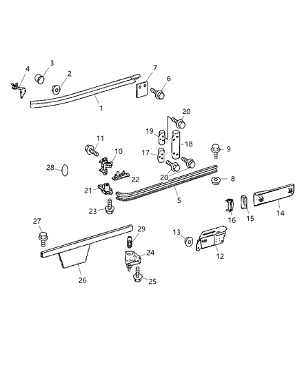 2007 Dodge Sprinter 2500 Sliding Door Rail & Suspension Diagram 2 - Thumbnail