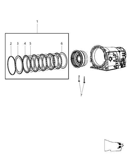 2008 Chrysler Crossfire B2 Clutch Assembly Diagram 2 - Thumbnail