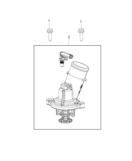 2017 Ram 3500 Pickup Thermostat & Related Parts Diagram 2 - Thumbnail