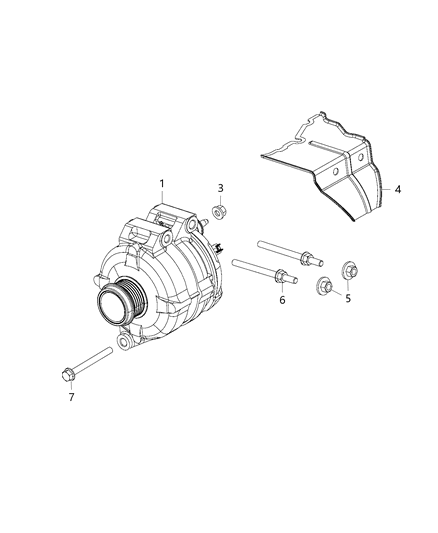 2015 Dodge Journey Generator/Alternator & Related Parts Diagram 3 - Thumbnail