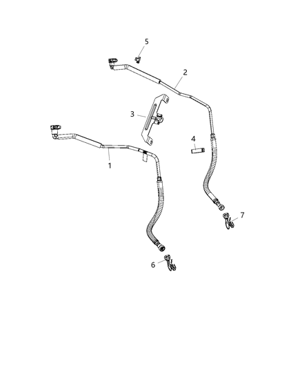 2019 Ram 2500 Fuel Lines/Tubes, Front Diagram 2 - Thumbnail