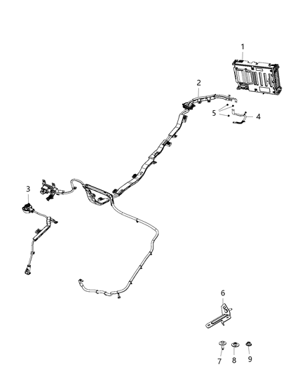 2020 Ram 1500 New Style Related Parts, Hybrid Battery Diagram 2 - Thumbnail