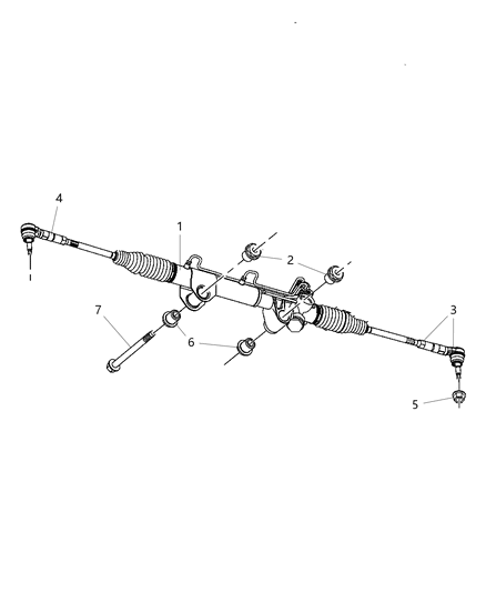 2006 Dodge Ram 3500 Steering Gear Diagram for 52110487AI